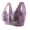 Purple, variant on QLEICOM Bras for Older Women,Wireless Bra,Easy Hook Front Closure Wireless Bra Cami Full Coverage Smooth Seamless Gentle Support Comfortable Fits for Mature Women Daily Green