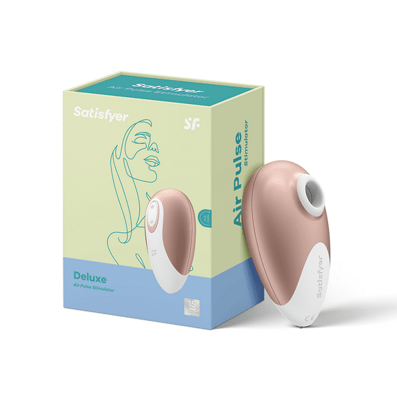 Satisfyer Deluxe Air-Pulse Clitoris Stimulator - Non-Contact Clitoral Sucking Pressure-Wave Technology, Waterproof, Rechargeable