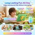 thumbnail image 2 of BESTSKI 7 Inch Kids Tablet with Case for Toddler, 24GB RAM+128GB ROM, IPS HD Screen, Ukidoz Pre-install, Green, 2 of 8