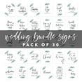 thumbnail image 5 of Koyal Wholesale Eucalyptus Wedding Signs Bundle Set for Ceremony, Reception Decor Signage, 8.5 x 11", 30-Pack, 5 of 5