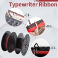 thumbnail image 5 of 2Pack Typewriter Ribbon Twin Spool Typewriter Ribbon Red and Black Twin Spool Replacement Pack for Most Typewriter, 5 of 5