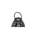 thumbnail image 2 of Coastal Lantern with Rope Handle - Black Home Decor - 8.5" Dia x 13.5" H, 2 of 9