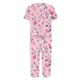 thumbnail image 5 of SwiftWear Relaxed Pajams Set 2 Piece V-neck Top with Floral Prints, 7Inch Mid-Calf Capris (Elastic Waist & Pockets) - Stylish & Comfy Sleepwear, 5 of 6
