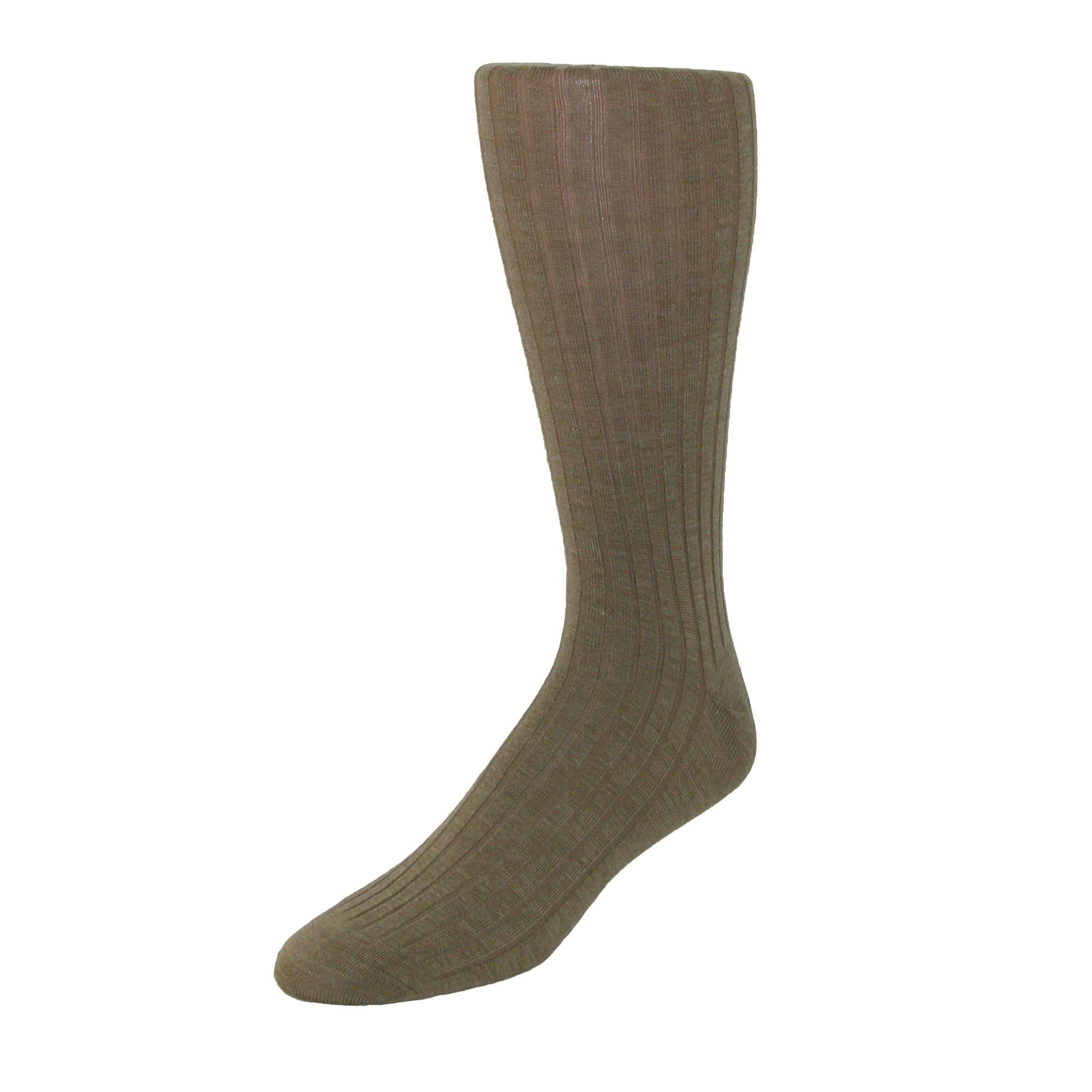 Windsor Collection Men's Merino Wool Over the Calf Dress Socks
