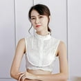 thumbnail image 2 of HLSOHJP Turtleneck Fake Collar Embroidery Style Detachable Collar Blouse False Faux Collar for Women Girls, 2 of 5