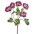 thumbnail image 1 of Purple Poppy Bush Artificial Flowers, 1 of 1