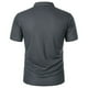 thumbnail image 5 of Camisas de Golf de los Hombres de Color Sólido 3 Botones Se Levantan Cuello, Manga Corta de Poliéster Transpirable para Oficina, Gimnasio Y Desgaste Callejero, 5 of 5