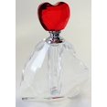 thumbnail image 4 of Oleg Cassini Crystal Heart Shaped Bottle Large Red Heart Top, 4 of 6