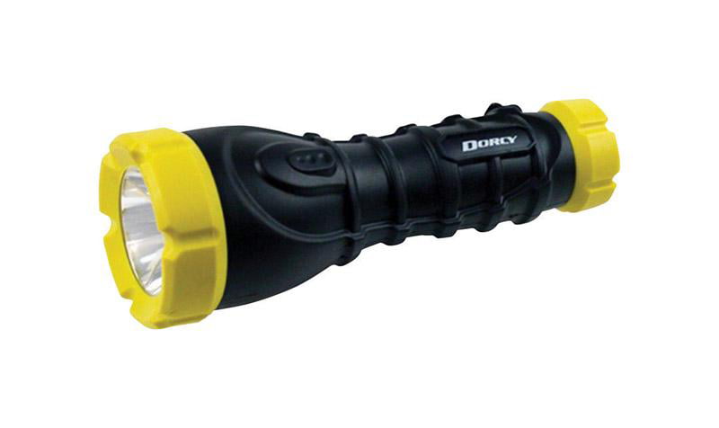 Dorcy 41-4242 Assorted Colors Plastic LED Flashlight with 3AAA Batteries 