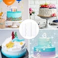 thumbnail image 4 of 3 Pieces Cake Scrapers Clear Cake Icing Scraper Frosting Buttercream Large Cake Smoother Scraper Cake Edge Stripe, 4 of 7
