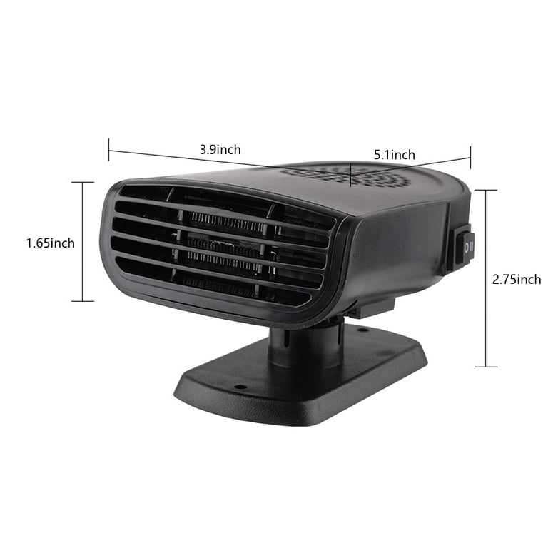 cigarette lighter portable heater YIMWNYI 24V Car & Defroster, Car Heater, 2-in-1 Cool & Heat Fan, 360 Adjustable, Plug Into for Winter & Summer, it can be adjusted to your preferred angle Cigarette Lighter Portable Auto Defroster