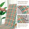 thumbnail image 5 of Yayeee 2 Pack Dining Chair Covers Stretch Parson Chairs Slipcovers Seat Protector, Red Green Tartan Pattern, 5 of 6