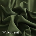 thumbnail image 2 of Ultra Soft Body Pillowcase, Olive Green, 20x54 Inch, Brushed Microfiber with Envelope Closure, 1 Pack, 2 of 7