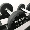 thumbnail image 4 of Vitos Fitness TPU Urethane Hardened Chrome Handle Commercial Unibody Dumbbell Pairs, 4 of 4