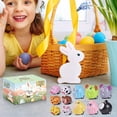 thumbnail image 6 of Easter Egg Basket Stuffers - 12 Pack 6.7 Inches Pull Back Animal Toy Cars, Colorful Party Favors for Kids Boys Girls Holiday Gifts, 6 of 6