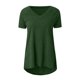 thumbnail image 5 of Ichuanyi Womens Swimsuits Clearance Women's Long Shirt Short Sleeve T-Shirt Oversize Tops Large Sizes Summer V-Neck Casual Loose Blouse Casual Basic Tee Tunic Tops Ichuanyi Ichuanyi, 5 of 5