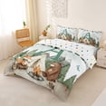 thumbnail image 2 of Catabedysis Boys Camper Bedding For Boys,Green A Alphabet Duvet Cover Full For Camping Lovers,Polkadot Reversible,3pcs,1 Duvet Cover and 2 Pillowcases, 2 of 6