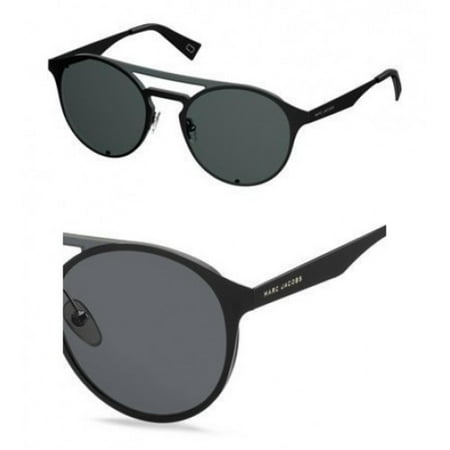 Marc Jacobs Metal Oval Sunglasses 99 0807 Black IR gray blue lens