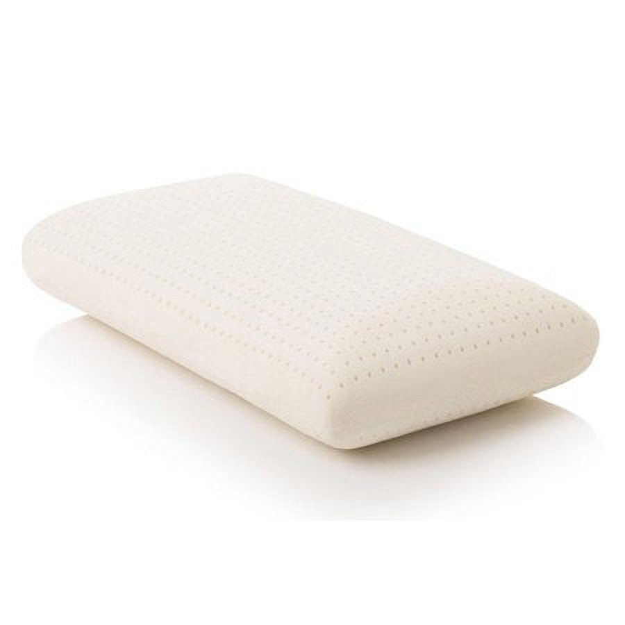 PlushBeds Solid Certified Organic Latex Pillow - Queen