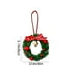 thumbnail image 3 of Mini Corona Navideña Decorativa | Corona Navideña de Plástico Verde con Cascabeles, Lazos y Estrella | Adorno Festivo Pequeño de 8 Cm para Espejo Retrovisor de Coche, Ventana, Puerta, Regalo Colgante, 3 of 6