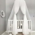 thumbnail image 5 of Baby Lace Crib Tent Round Dome Hanging Curtain Mosquito Net Kids Room Decor, 5 of 7