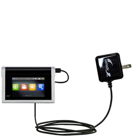 Gomadic Intelligent Compact AC Home Wall Charger suitable for the Novatel Mifi 2 - High output power with a convenient, foldable plug design - Uses Ti