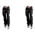 thumbnail image 3 of Guardurnaity Pantalones de mujer de primavera con bolsillos Fiesta Senderismo Camping Niñas Estilo casual Jeans Señoras Pantalones de pierna ancha Type8 NO8, 3 of 6