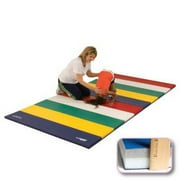 Rainbow Gymnastics Mat by GSC - 4' x 6' x 1.38''