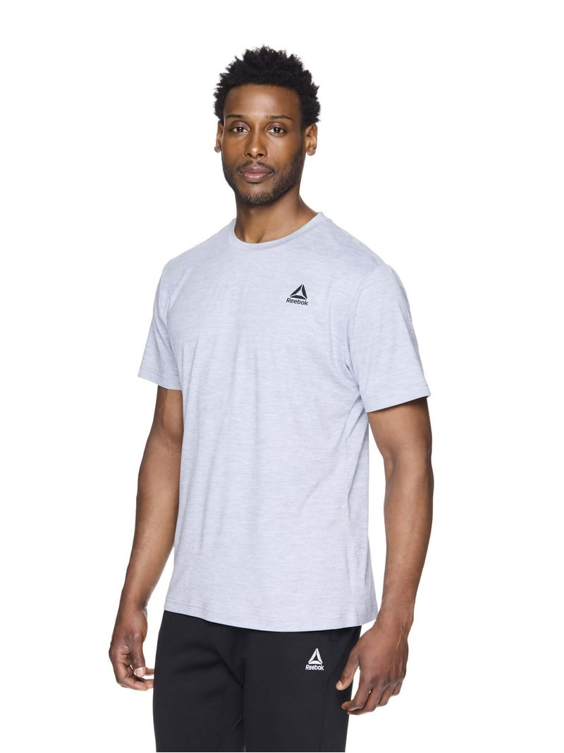 Reebok men's Core T-Shirt - Breathable Polyester/Spandex Blend