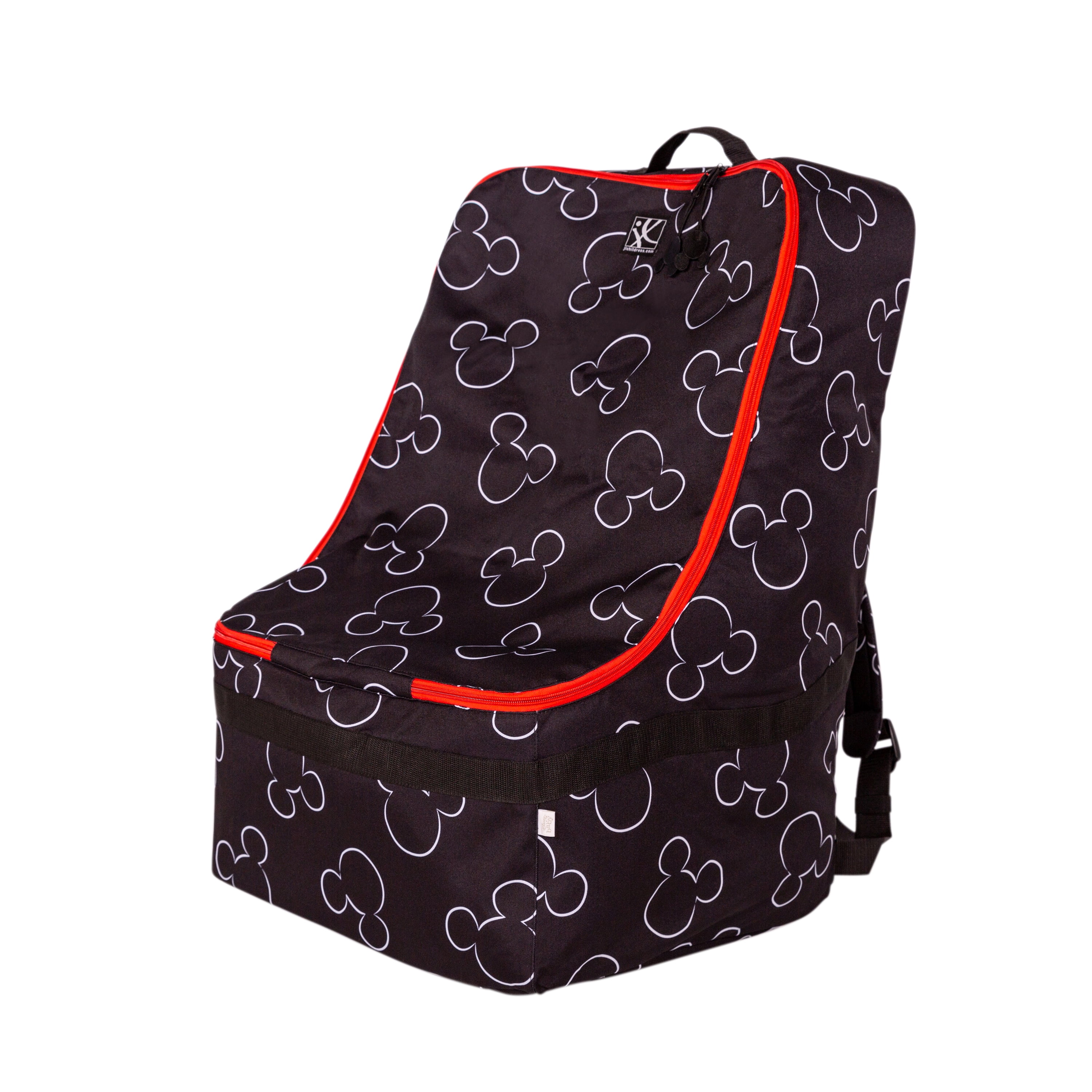 Disney Baby by J.L. Childress ULTIMATE Padded Backpack Car Seat Bag - Travel Bag for Airplane - Mickey Mouse Black