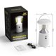 thumbnail image 4 of Linterna de camping LED solar | 3 modos de luz: blanco/cálido/luz diurna | Batería de litio recargable de 1200 mAh | Atenuación continua | Carga rápida tipo C | Gancho portátil | 7,5 x 7,5 x 17 cm, 4 of 5