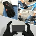 thumbnail image 7 of TELOLY Winter Gloves,Insulated Gloves Work Gloves,Cold Weather Protection Soft Fit Snow Gloves,S,Black, 7 of 7