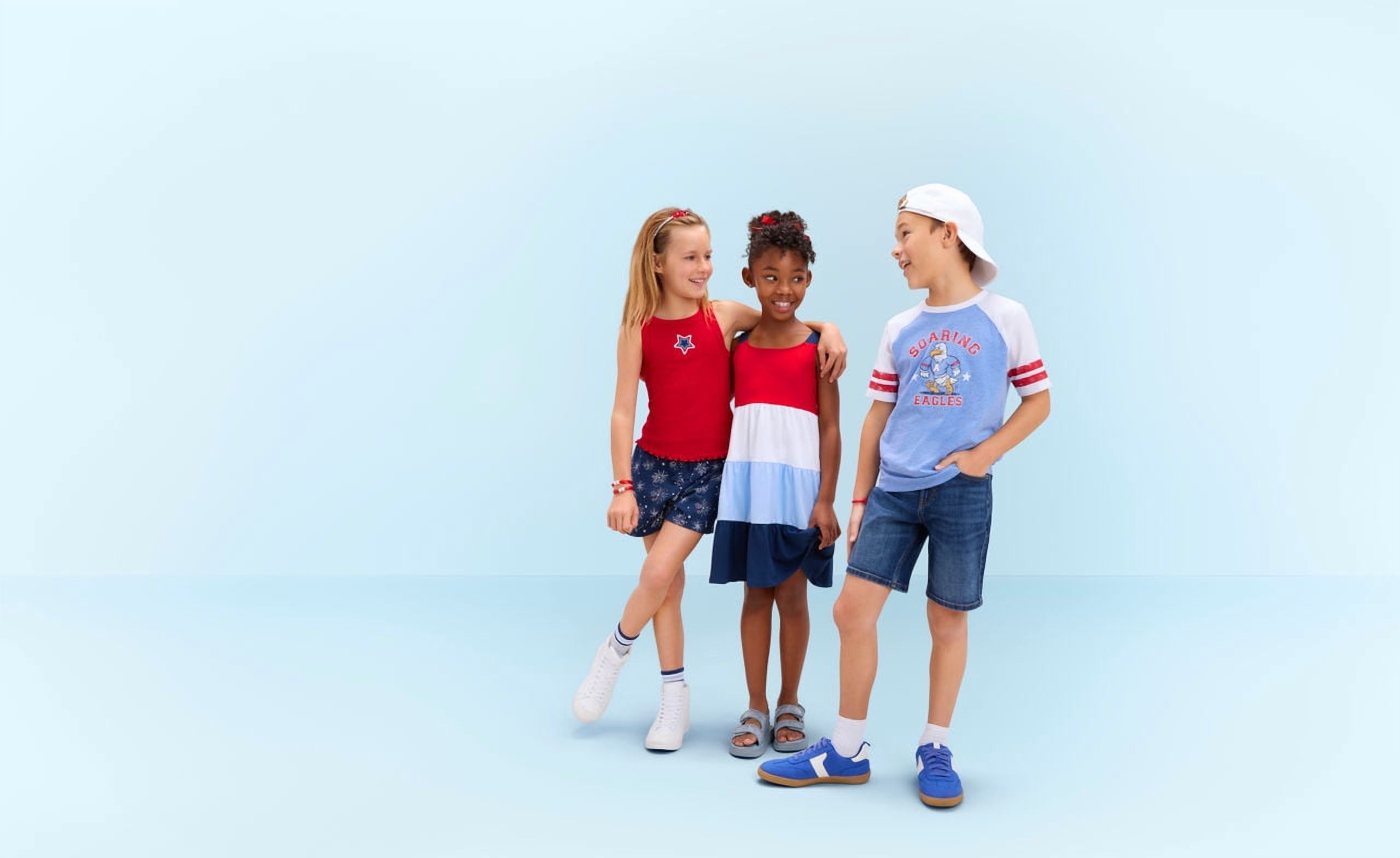 Wonder Nation Little Girl & Big Girl Lace Up High Top Sneaker