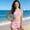Pink, variant on Piuwrlz Girls Swimsuit 5-6Years Kids Swimming Suit 2PC Tie Dyeing Swimwear Pink Size 5-6Years