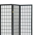 thumbnail image 2 of HomeRoots Decor Wooden 3 Panel Room Divider with Shoji Paper Inserts, Black and White, 2 of 3