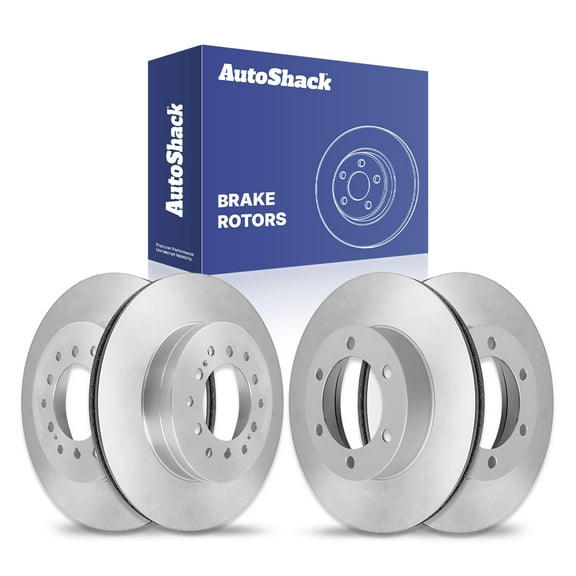 AutoShack Front Vented & Rear Vented Brake Rotors 4-PC Set Replacement for 2001-2007 Toyota Sequoia