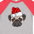 thumbnail image 4 of Inktastic Christmas Pug Dog Santa Boys or Girls Toddler T-Shirt, 4 of 5
