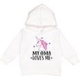 thumbnail image 2 of Inktastic My Oma Loves Me Girl Unicorn Toddler Hoodie, 2 of 4