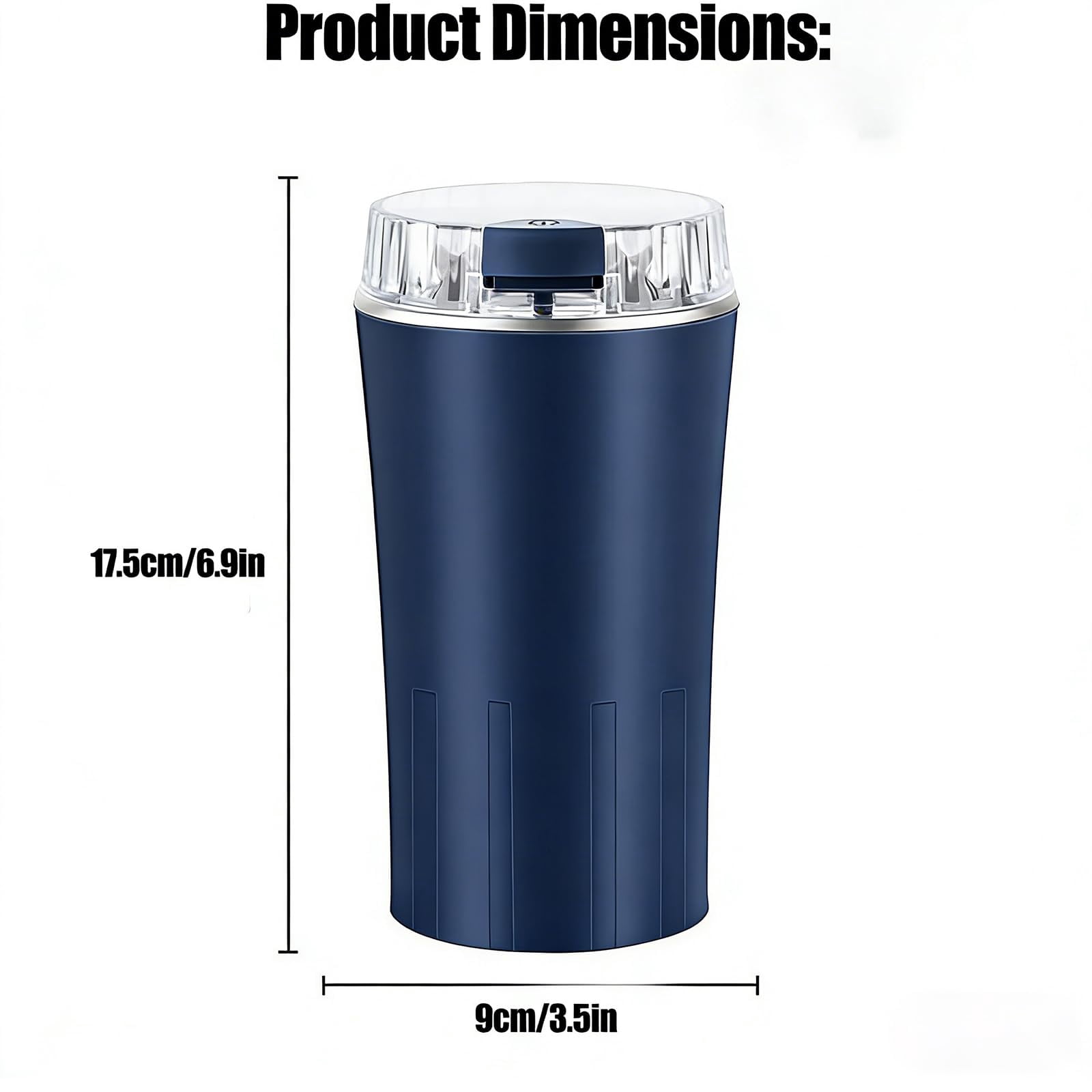 Household Superfine Grinder - Multi-Grain Blending & Powdering Machine, Stainless Steel Blade One Touch Grinding Design, Electric Spice Grinder for Coffee Beans Herbs Nuts Seeds Pepper Grain