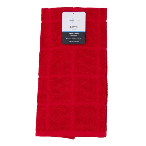 Mainstays Solid Red Kitchen Towel