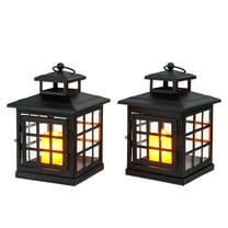 Set of 2 Decorative Candle Lantern Metal Candle Holder Hanging Lantern Perfect for Home