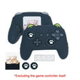 thumbnail image 1 of Soft Silicone Protective Cover Skin Set for Nintendo Switch Pro Controller, Anti-Slip, Cute Cat Paw Prints, Rocker Cap Included, Gaming Accessories, 1 of 8