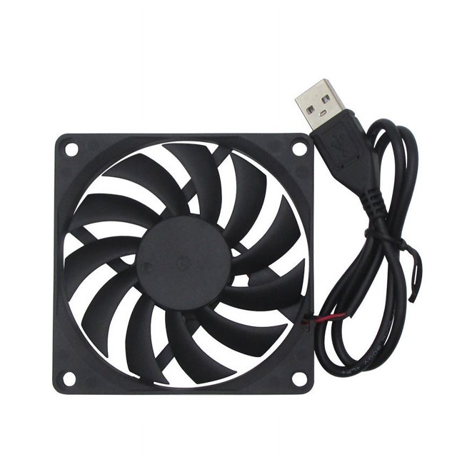1pc 5V 0.25A 80mm 80 x 10mm 8cm DC Conexión USB sin escobillas para PC Ventilador de refrigeración
