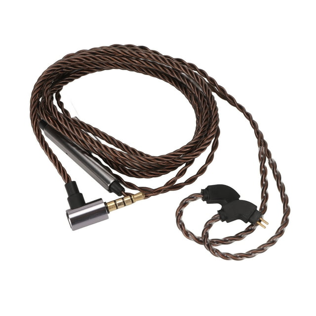 Cable de auriculares, cable de auriculares de repuesto Cable de auriculares con micrófono Cable de actualización de auriculares Rendimiento sólido