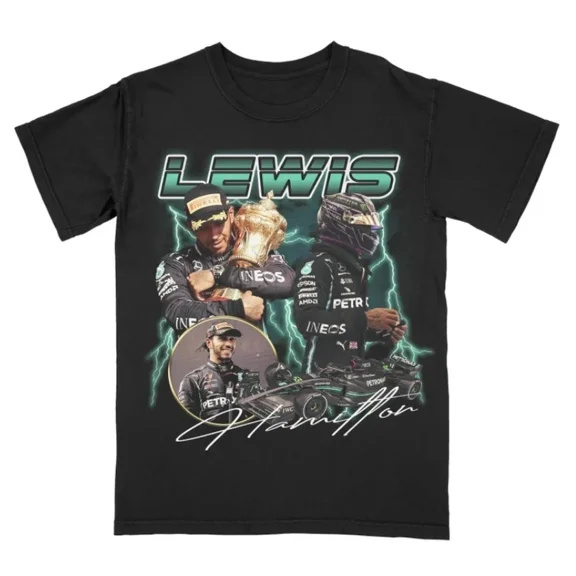Racing Lewis Hamilton Inspired Speed Lover Motorsport Style Unisex T-Shirt up to size 5XL