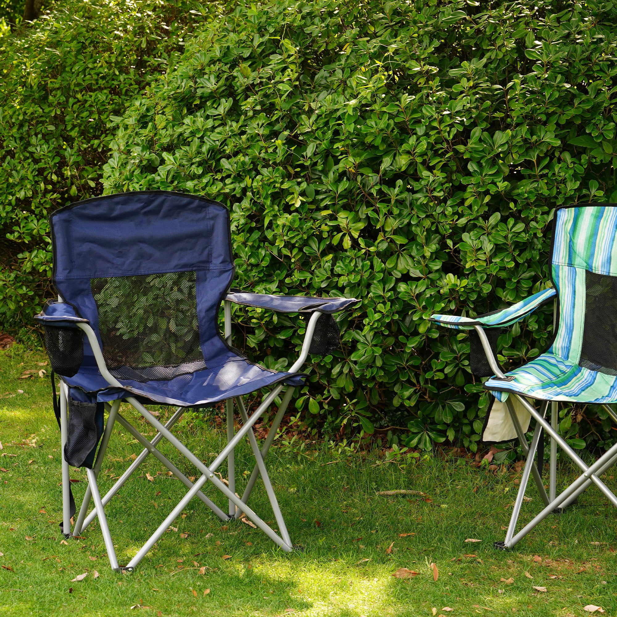 Sprint Demon Folding Camp Chair，Portable Outdoor Chair with Cup Holder & Carrying Bag，for Camping, Beach, Fishing, and Sports Events