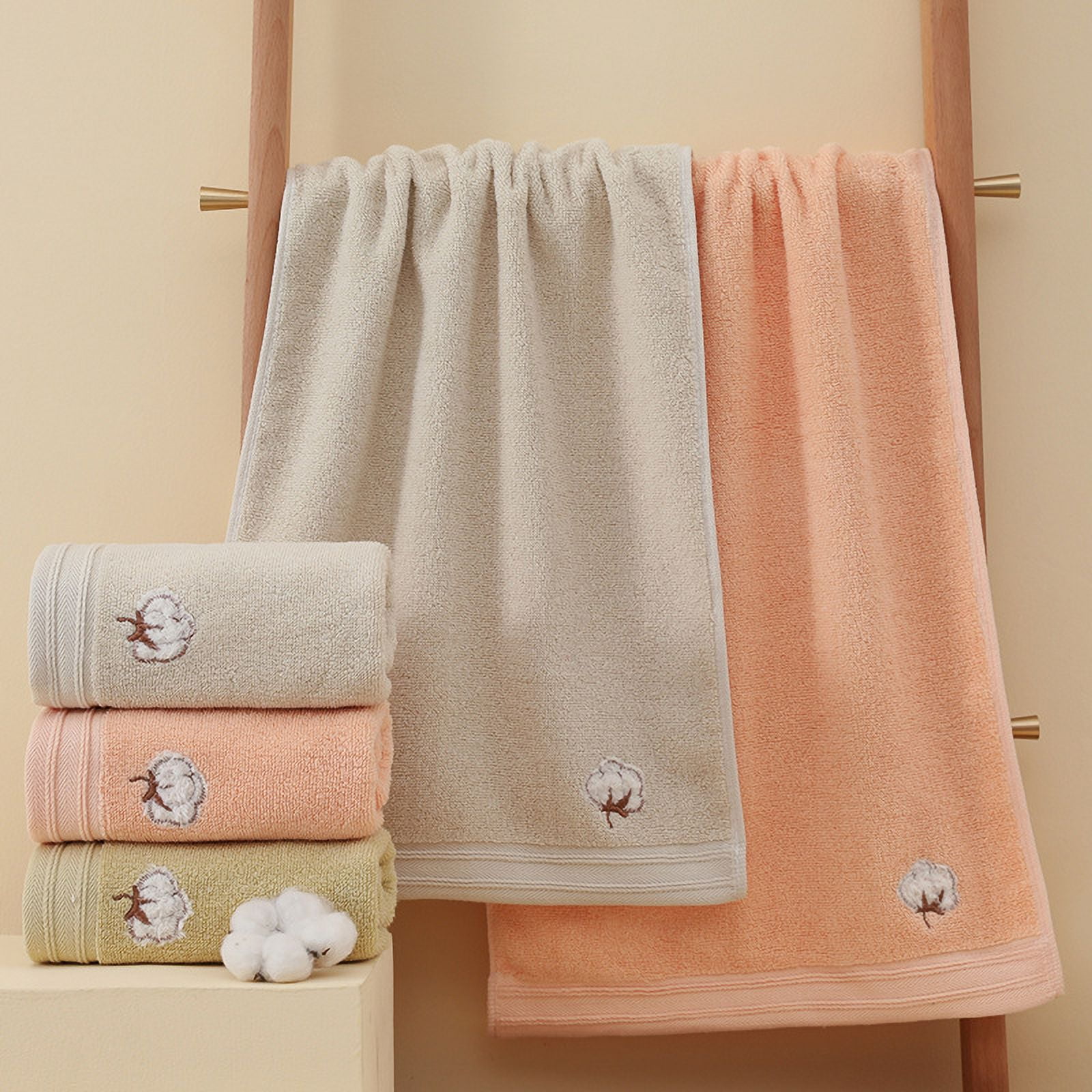 Zhuge 6pcs pure cotton Bathroom Hand Towels, Home Soft Cotton Ultra-Soft 100% Cotton Hand Towel – Highly Absorbent for Shower, Pool, Spa, and Gym 13.39x29.53inch (blue)