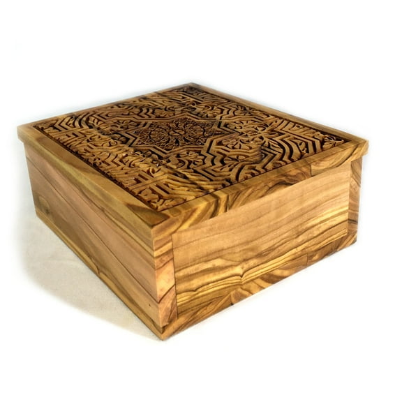 Olive Wood Decorative Keepsake Box