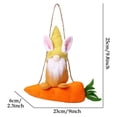 thumbnail image 3 of Adorno colgante de zanahoria de conejo de Pascua • Decoración de muñeca sin cara • Fibra de poliéster suave • Decoración colgante para fiestas de Pascua al aire libre • 1 pieza, 3 of 9