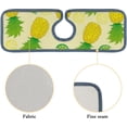 thumbnail image 5 of SKYSONIC Faucet Absorbent Mat 4 Pcs Lime and Pineapple Background Kitchen Faucet Splash Catcher Washable Counter Drying Pads Behind Faucet for Kitchen Bathroom, 5 of 7